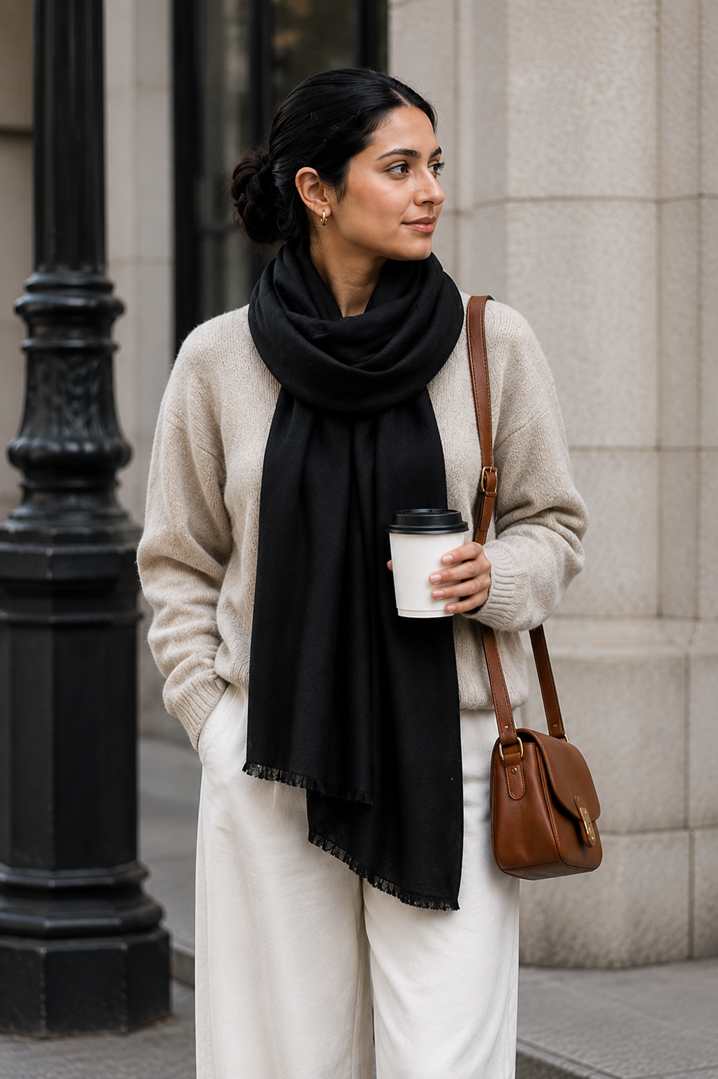 How to Style a Black Pashmina Stole: Elegant Outfit Ideas for Office, Dinner & Festive Occasions