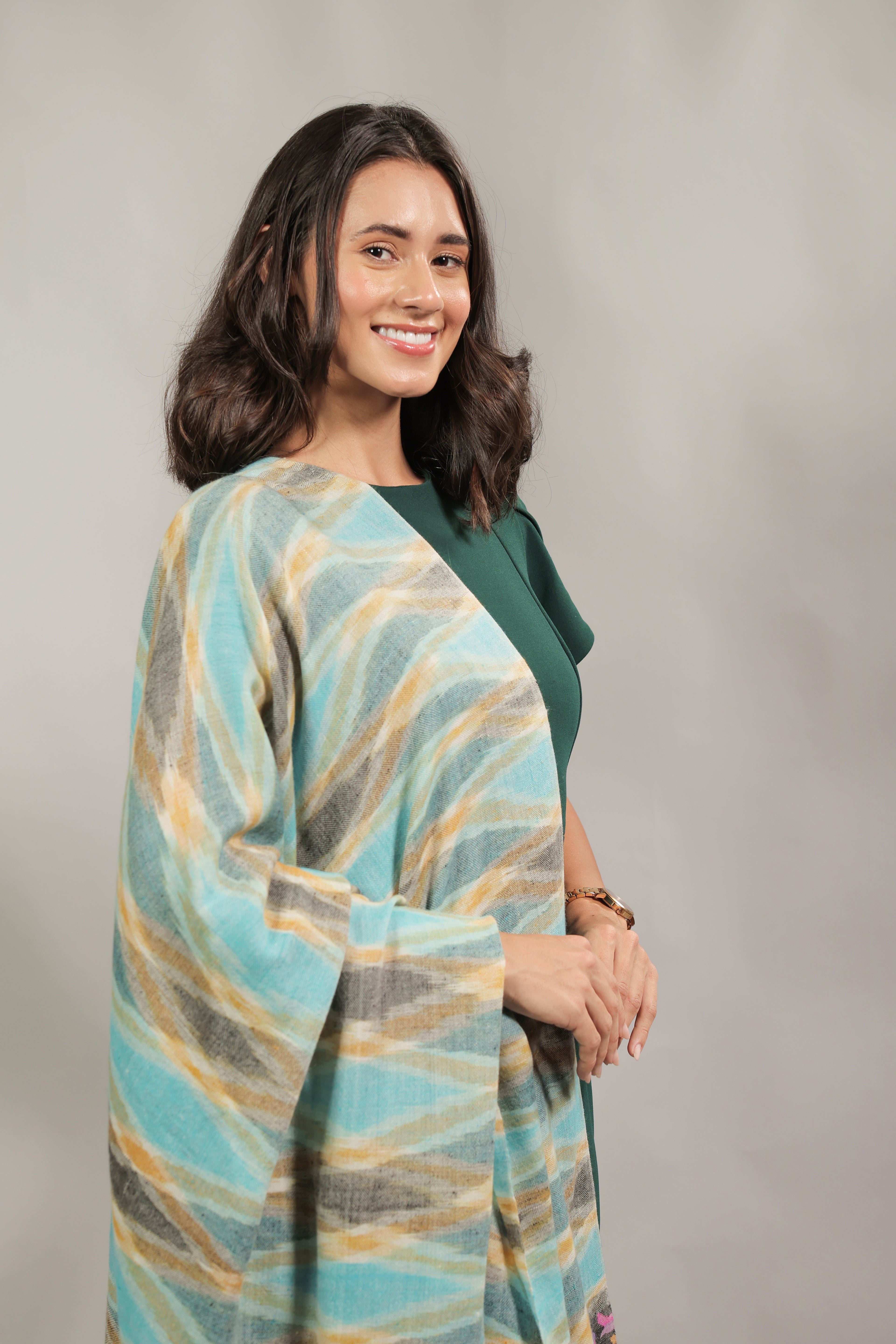 Blue Kani Palla Pashmina Shawl