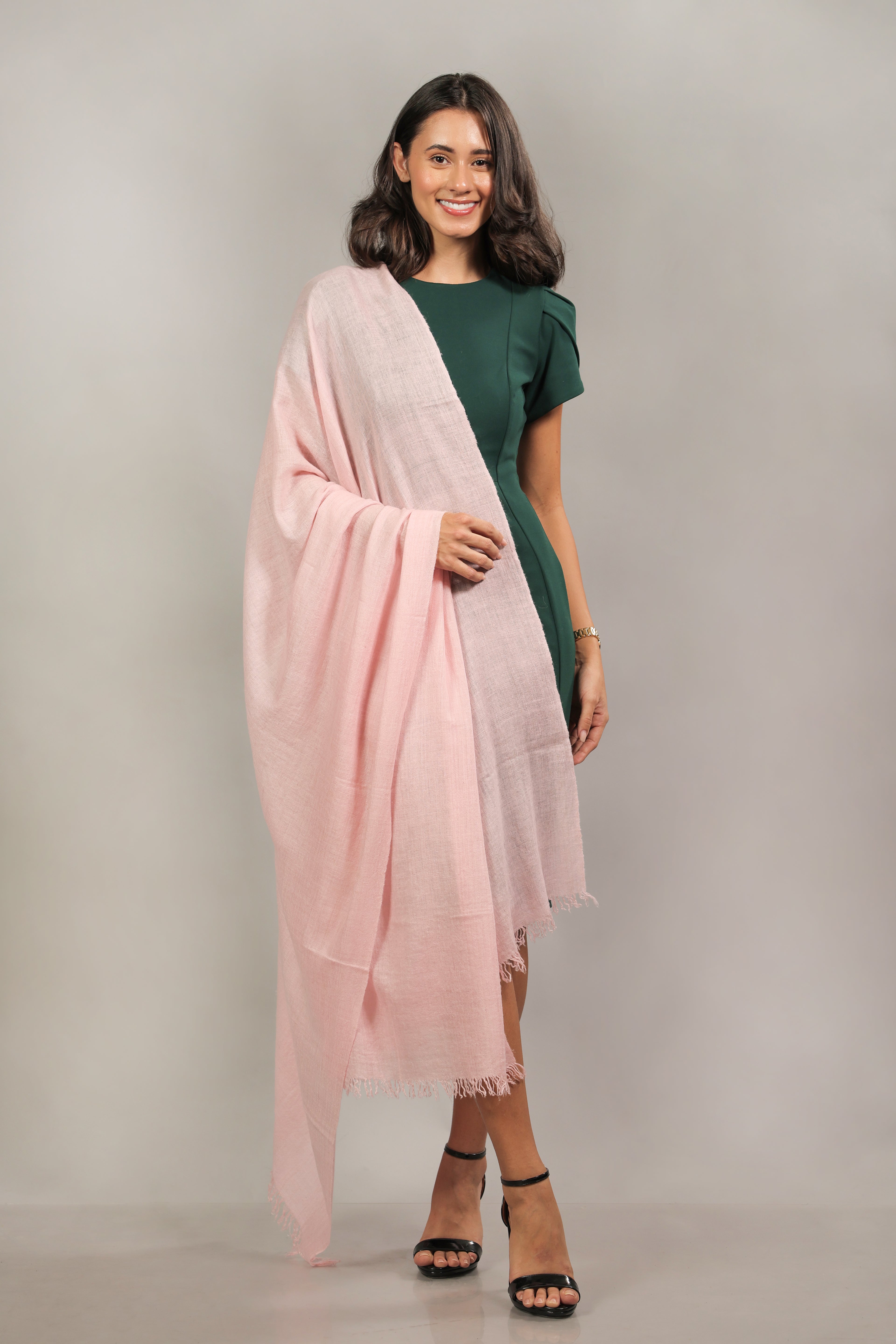 Pink Handspun Pashmina Shawl