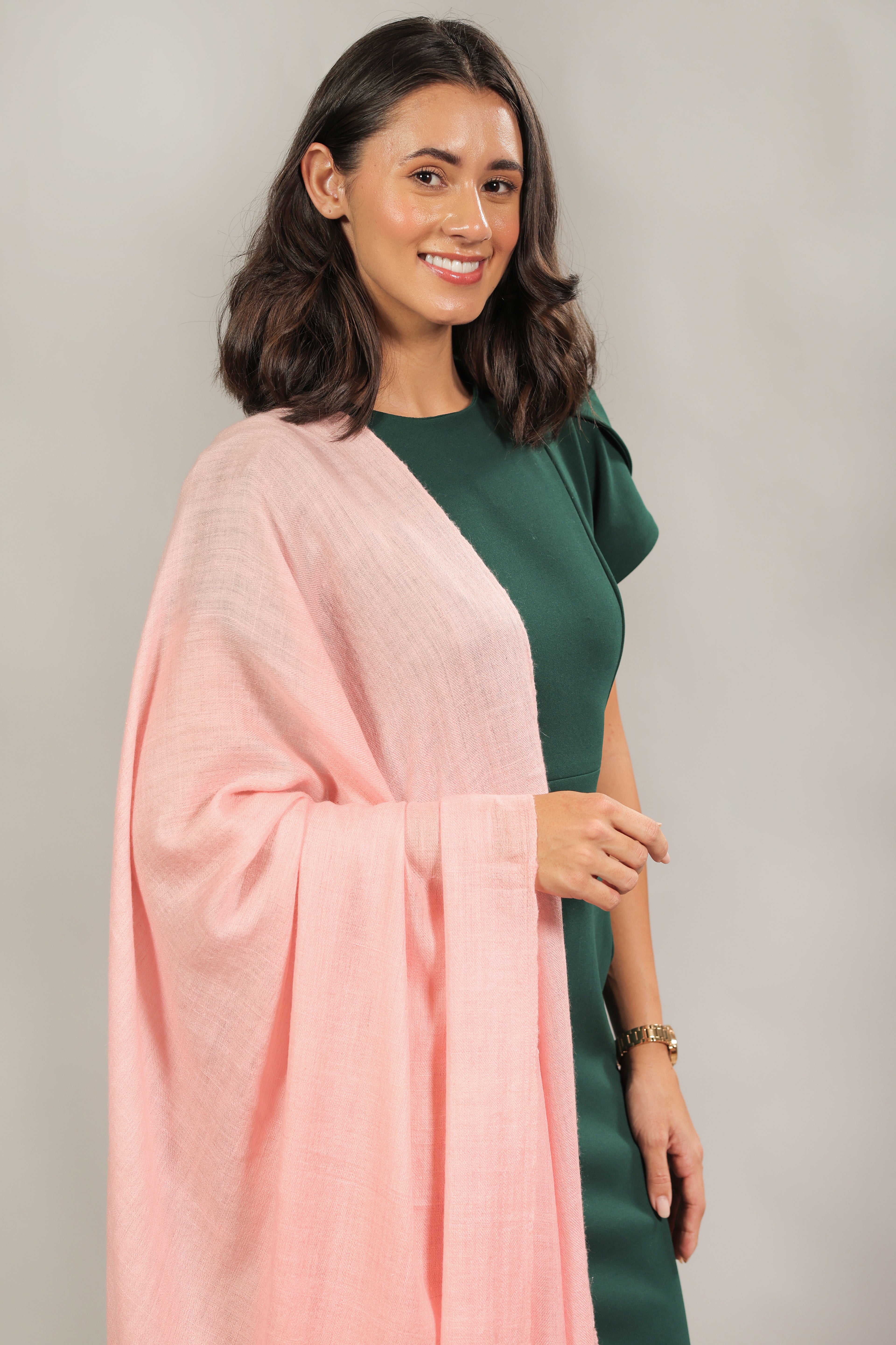 Pink Handspun Pashmina Shawl