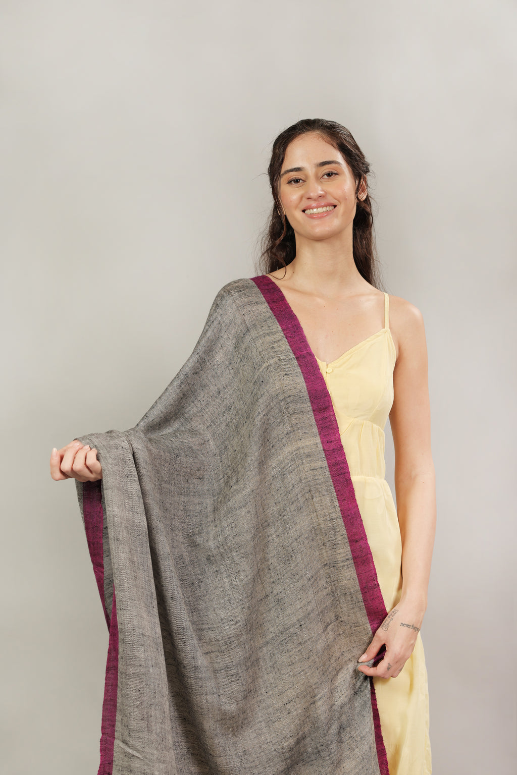 Grey Pashmina Stole