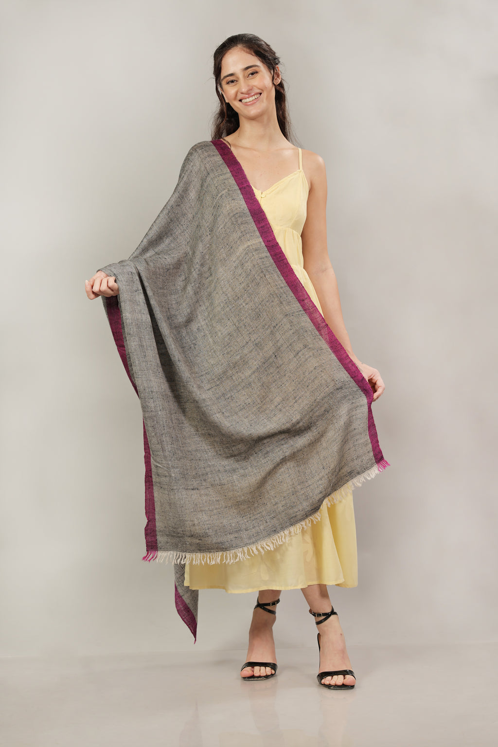 Grey Pashmina Stole