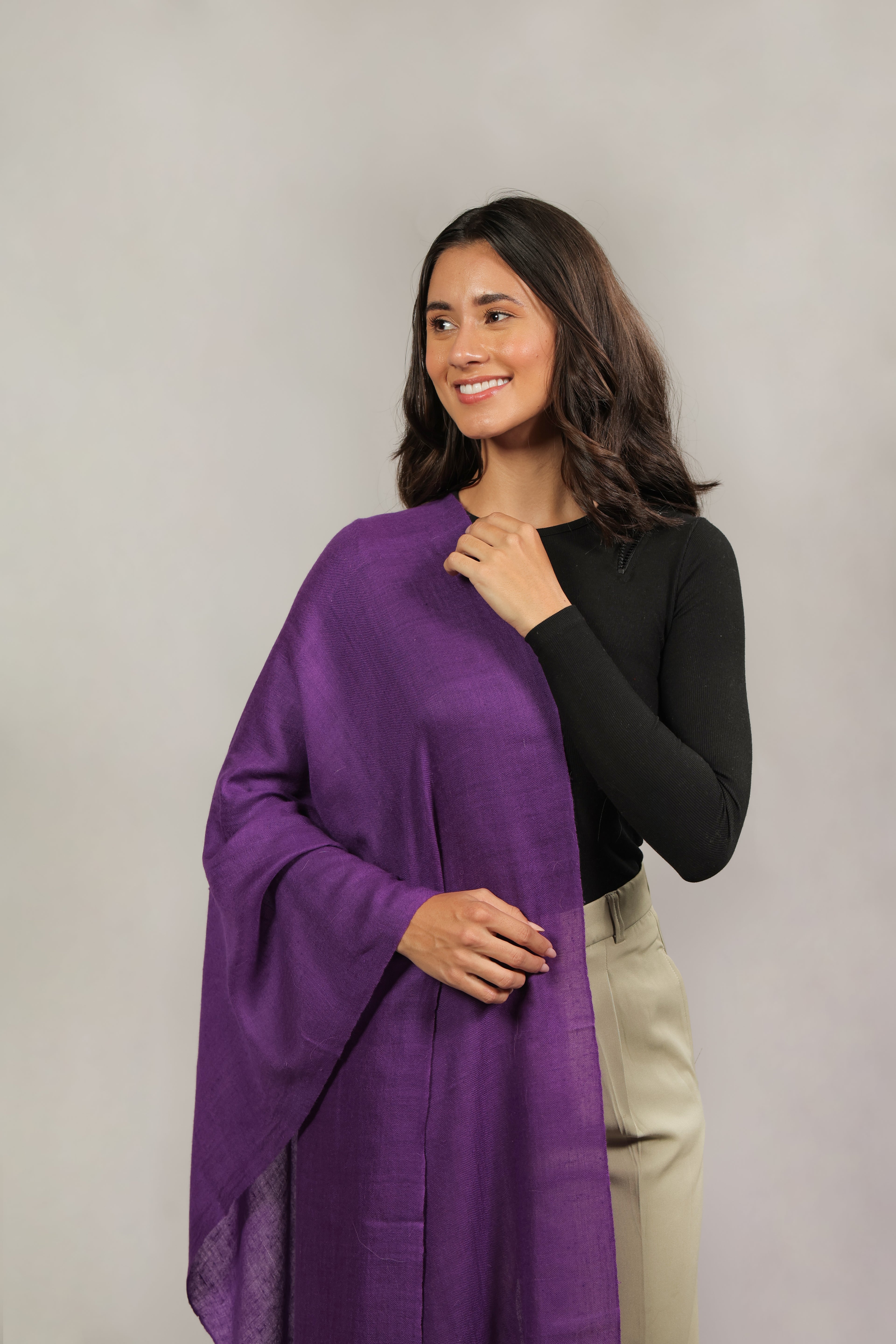 Purple Pashmina Wrap