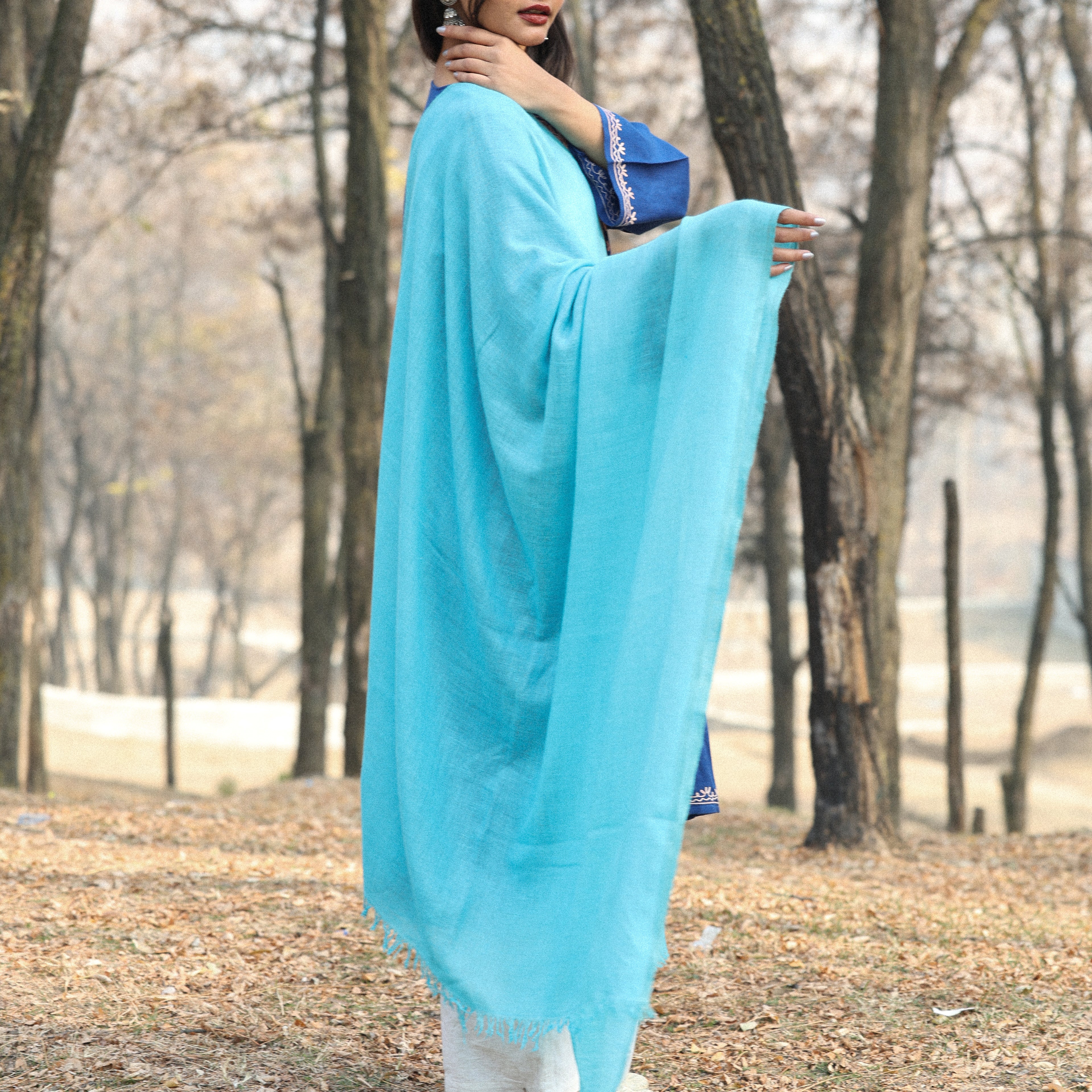 Turquoise Pashmina Shawl