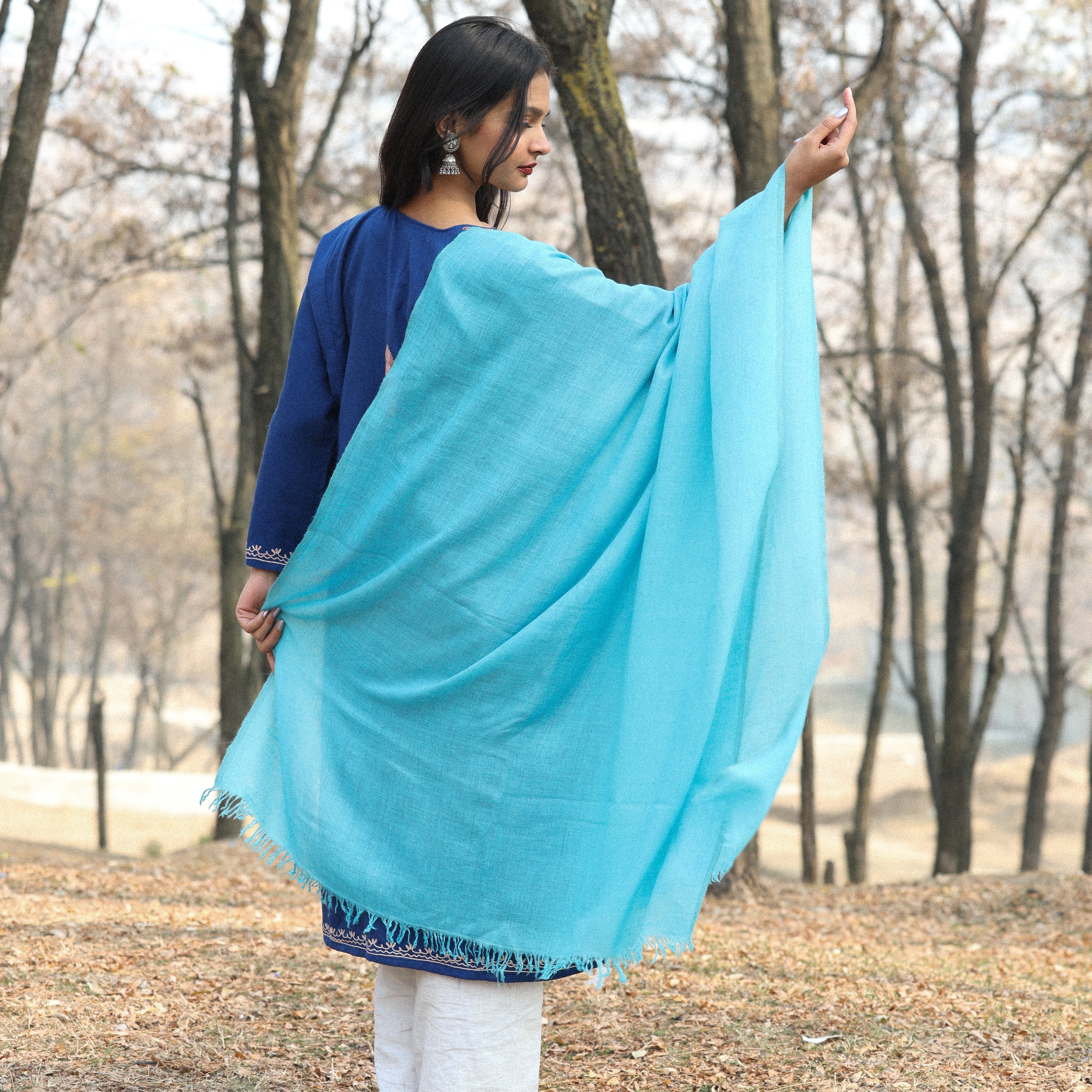 Turquoise Pashmina Shawl