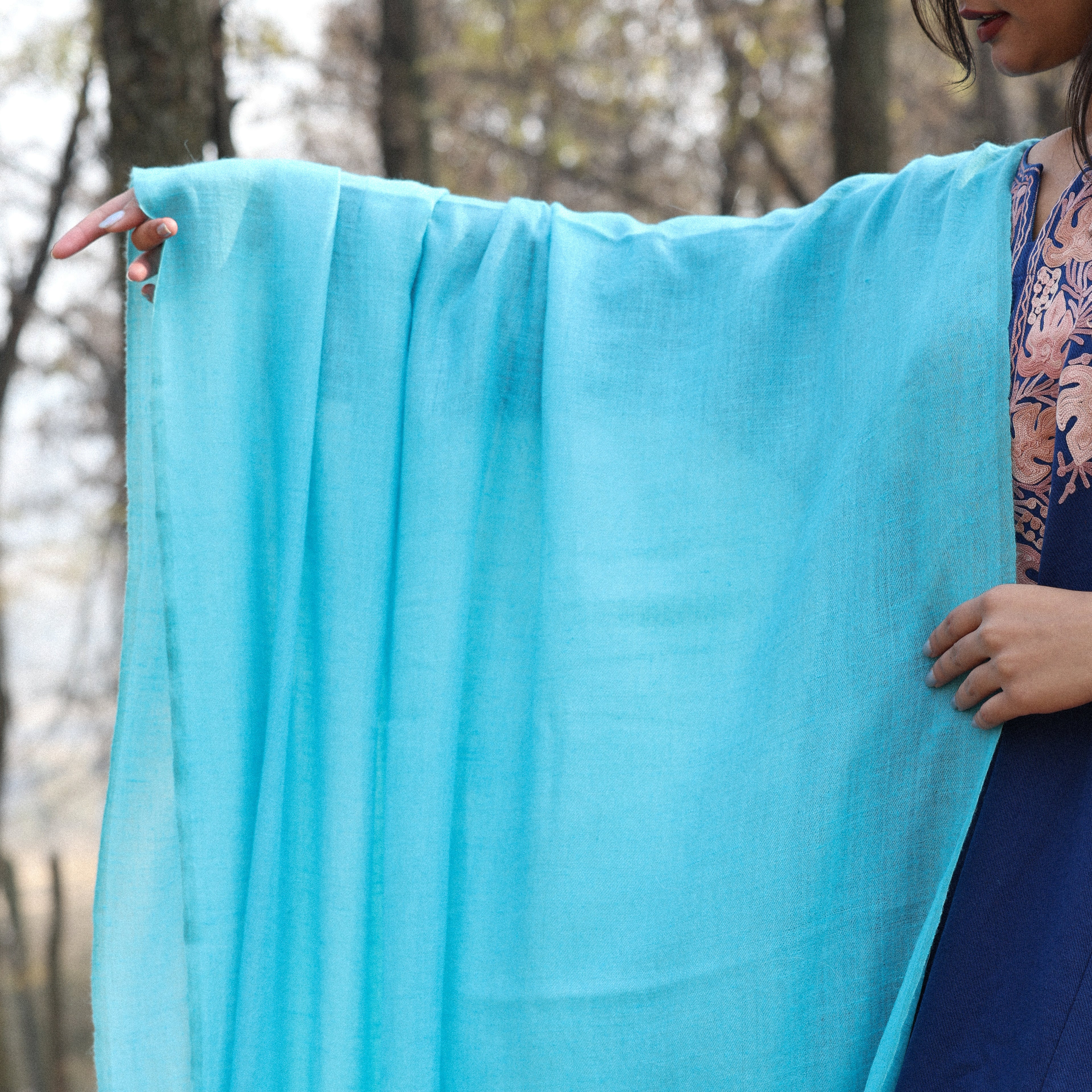 Turquoise Pashmina Shawl
