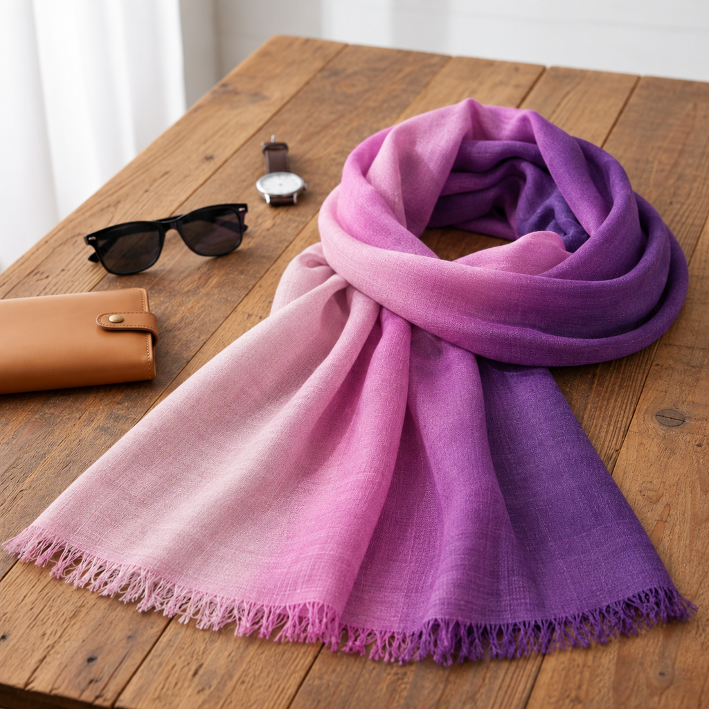 Purple Ombre Pashmina Scarf