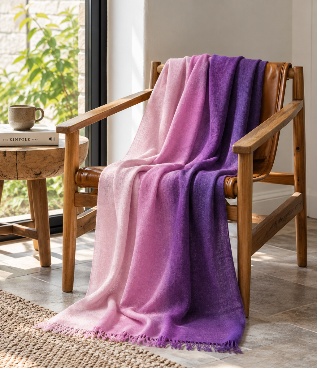 Purple Ombre Pashmina Scarf
