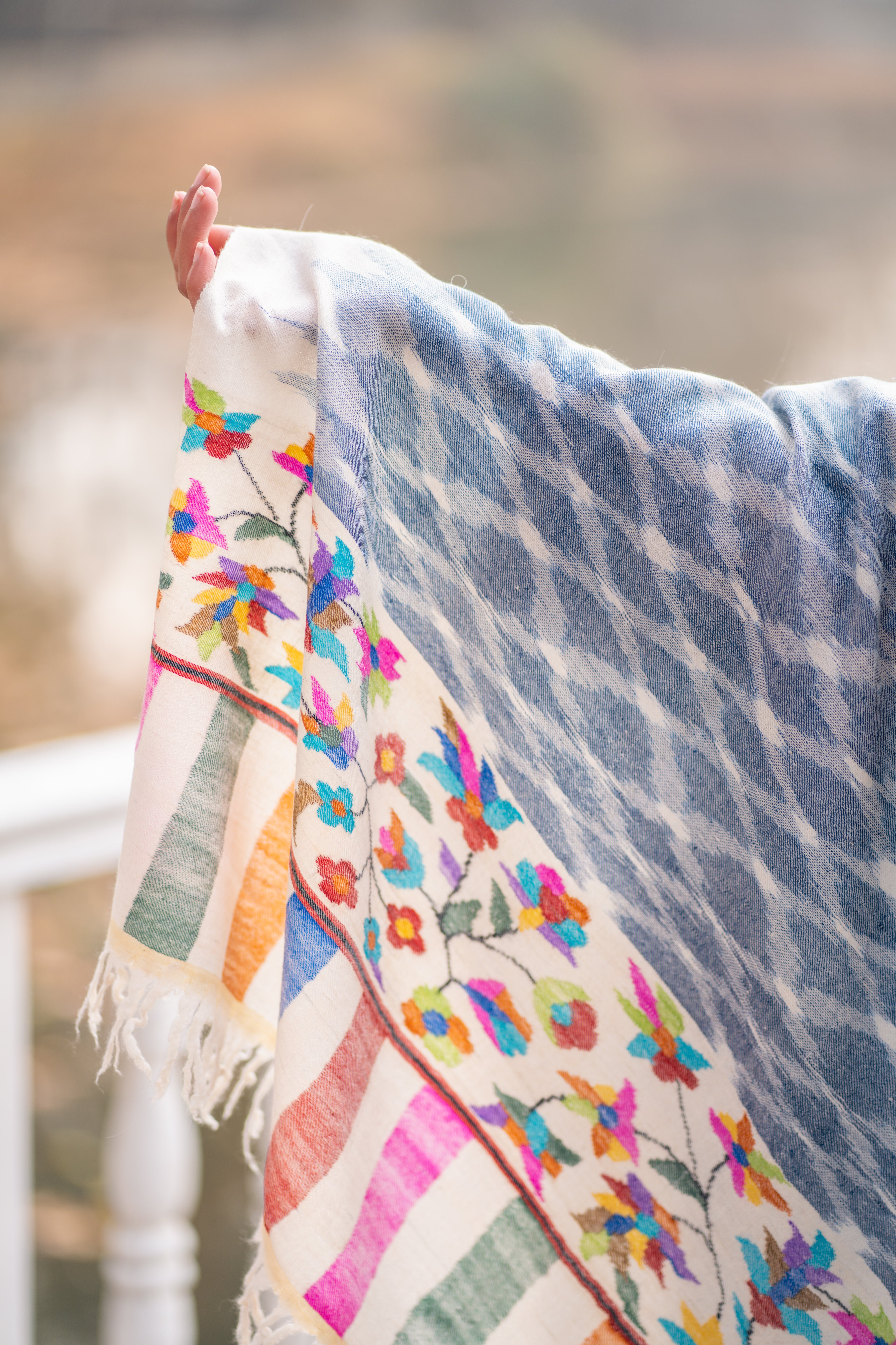 Blue Kani Palla Pashmina Shawl