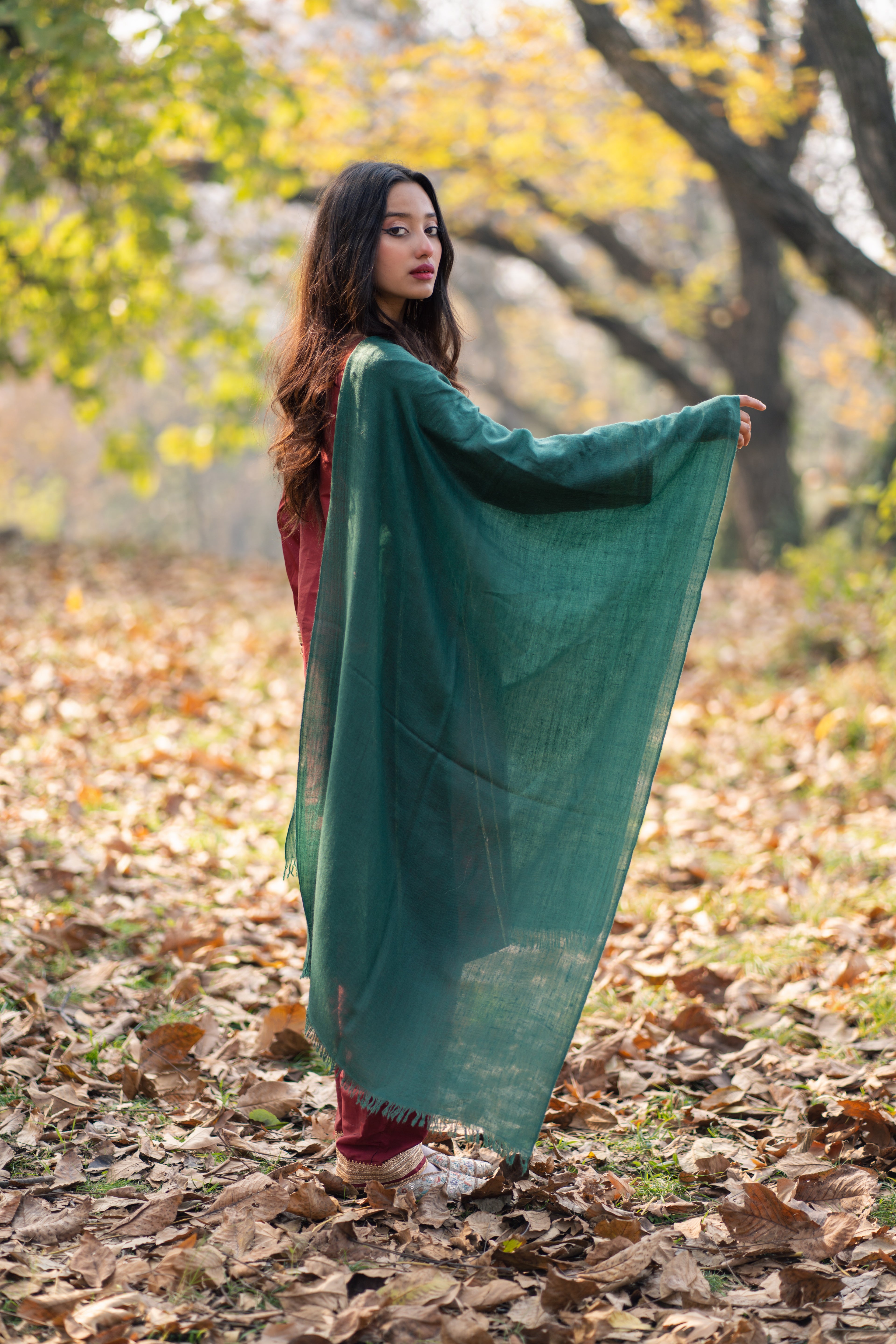 Green Pashmina Wrap