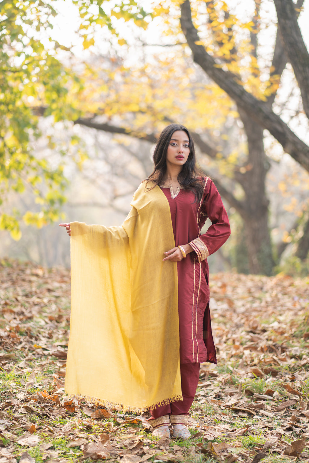 Mustard Pashmina Stole