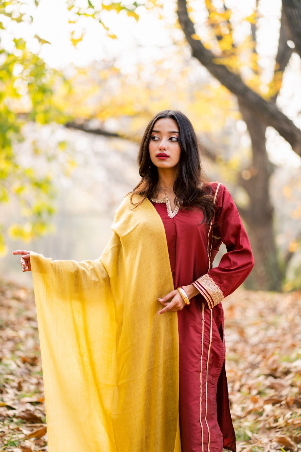 Mustard Pashmina Stole