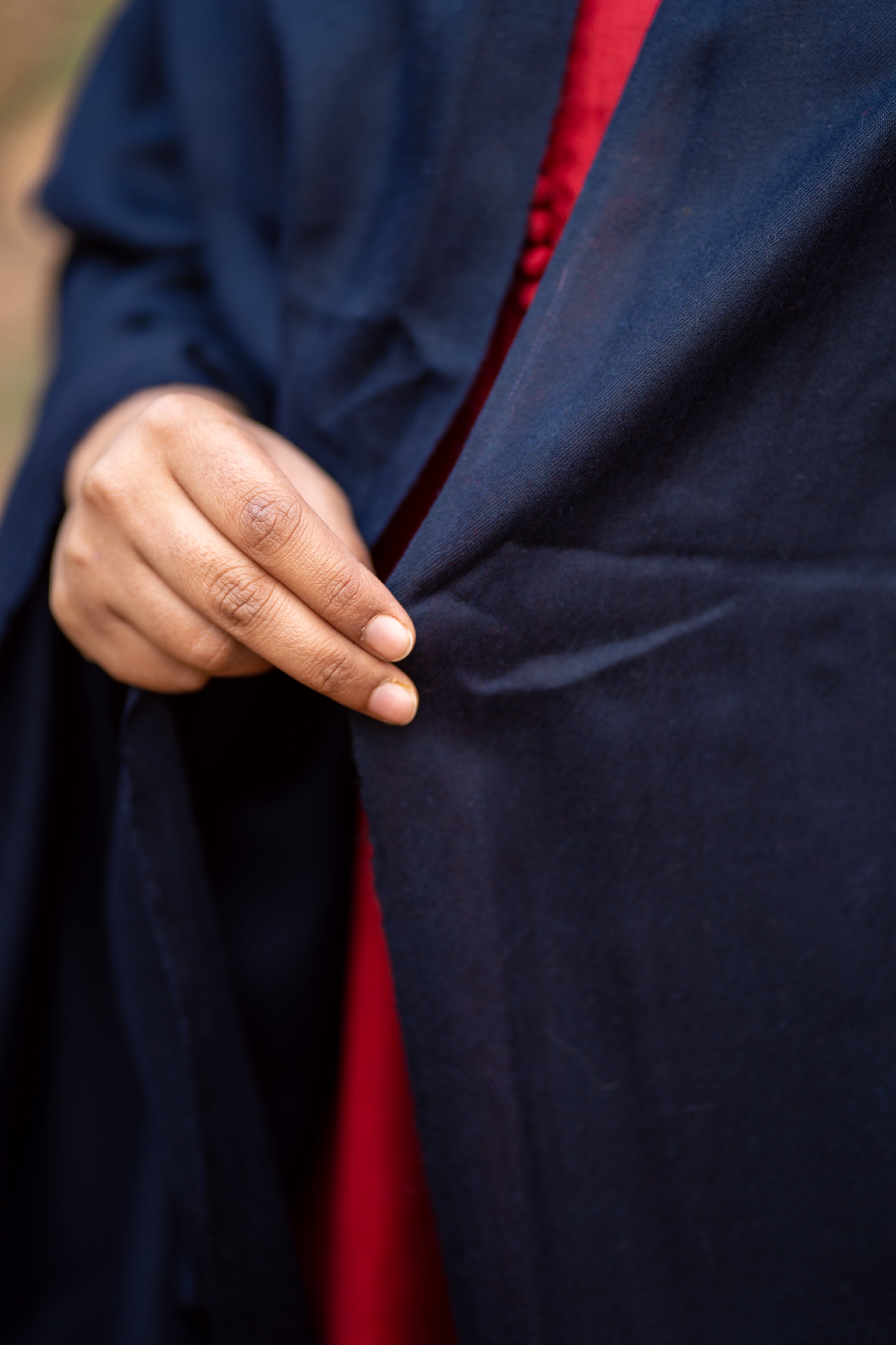 Navy Blue Pashmina Shawl