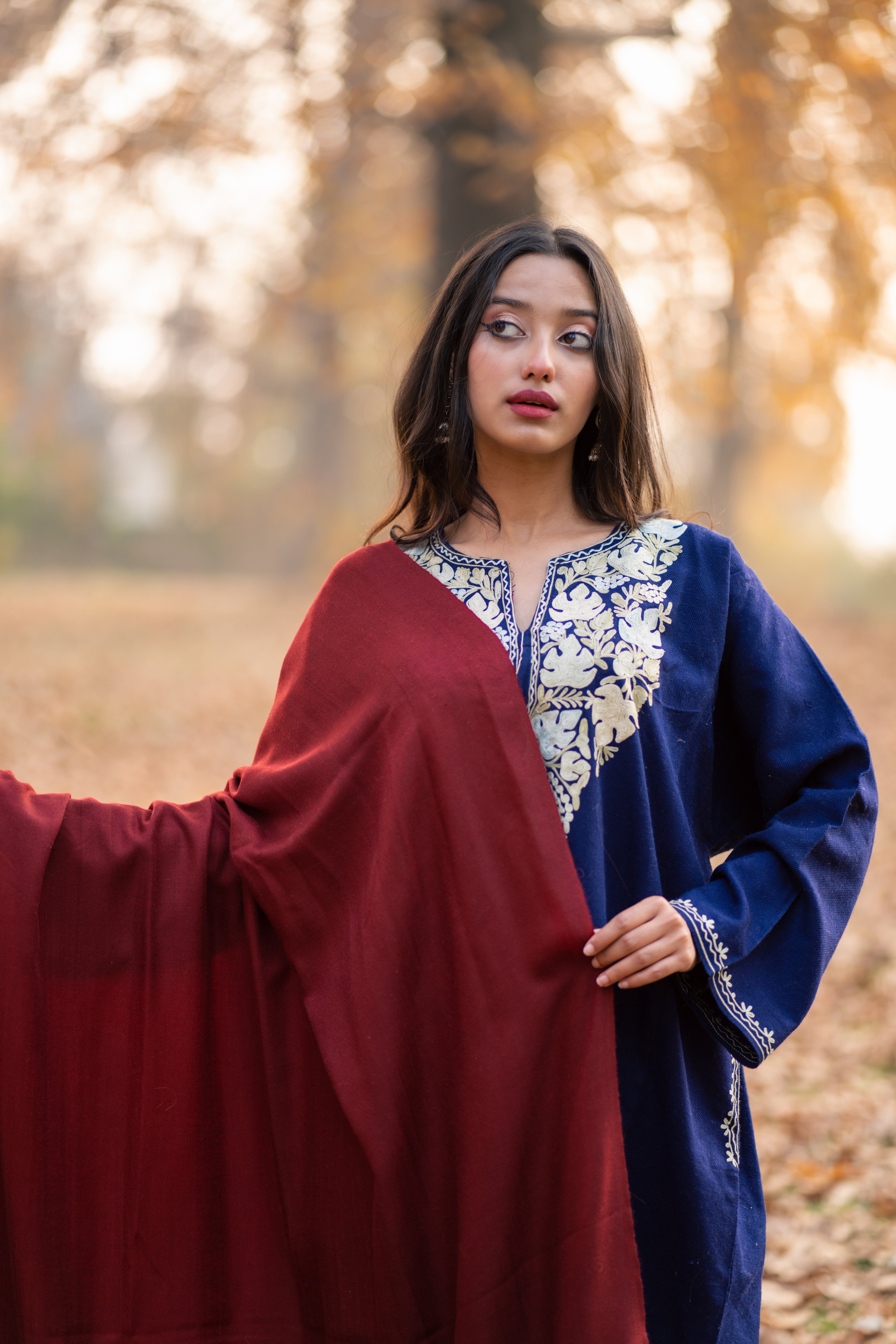 Maroon Pashmina Shawl