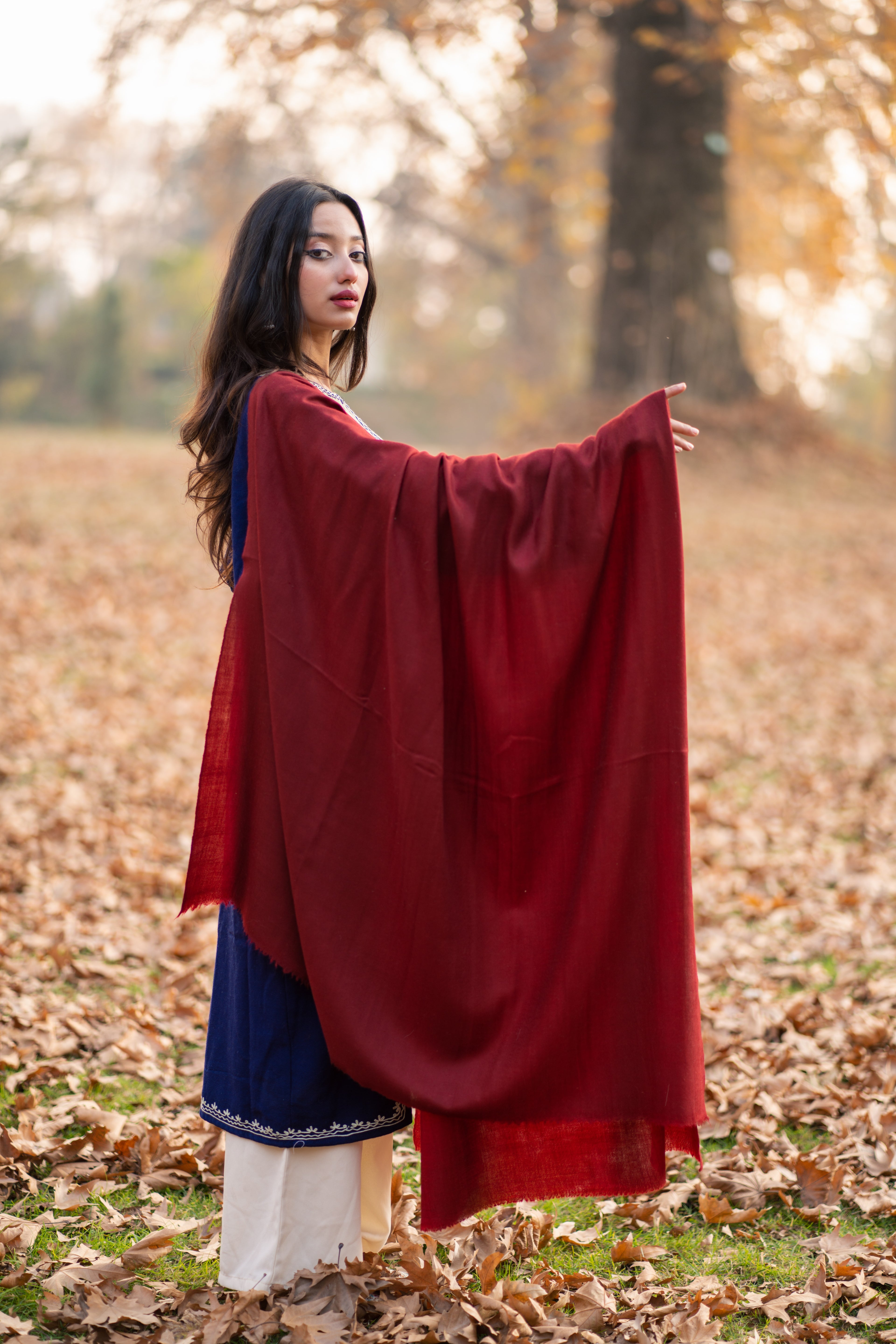 Maroon Pashmina Shawl