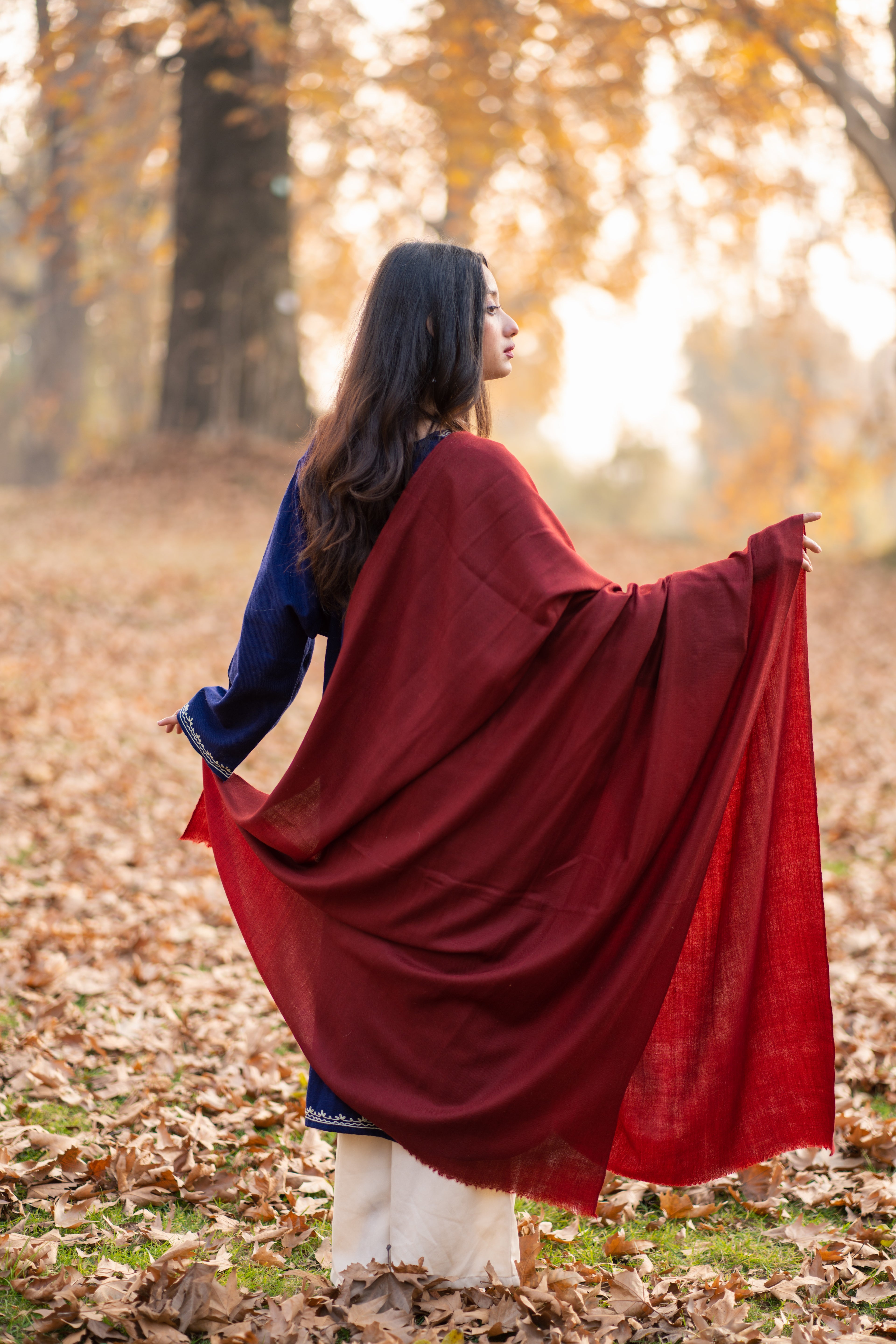 Maroon Pashmina Shawl