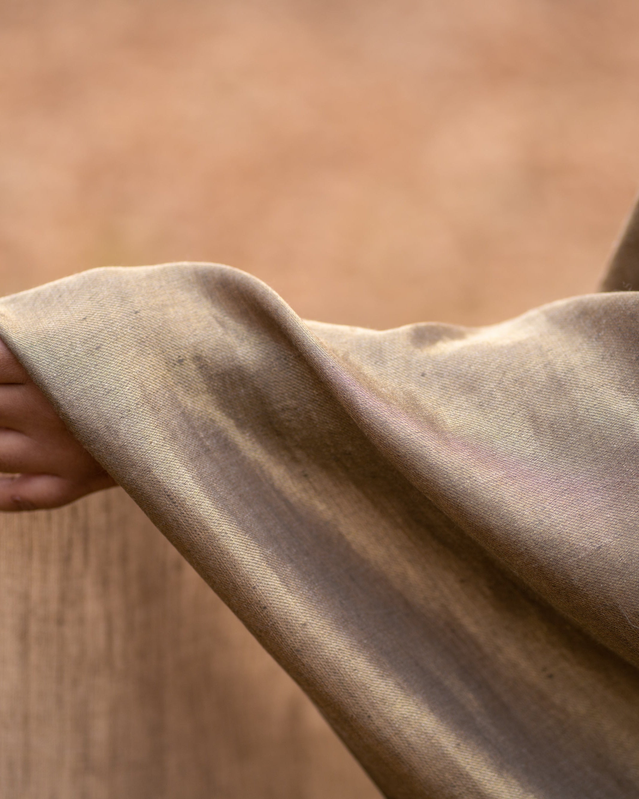 Grey and Gold Zari Reversible Pashmina Wrap