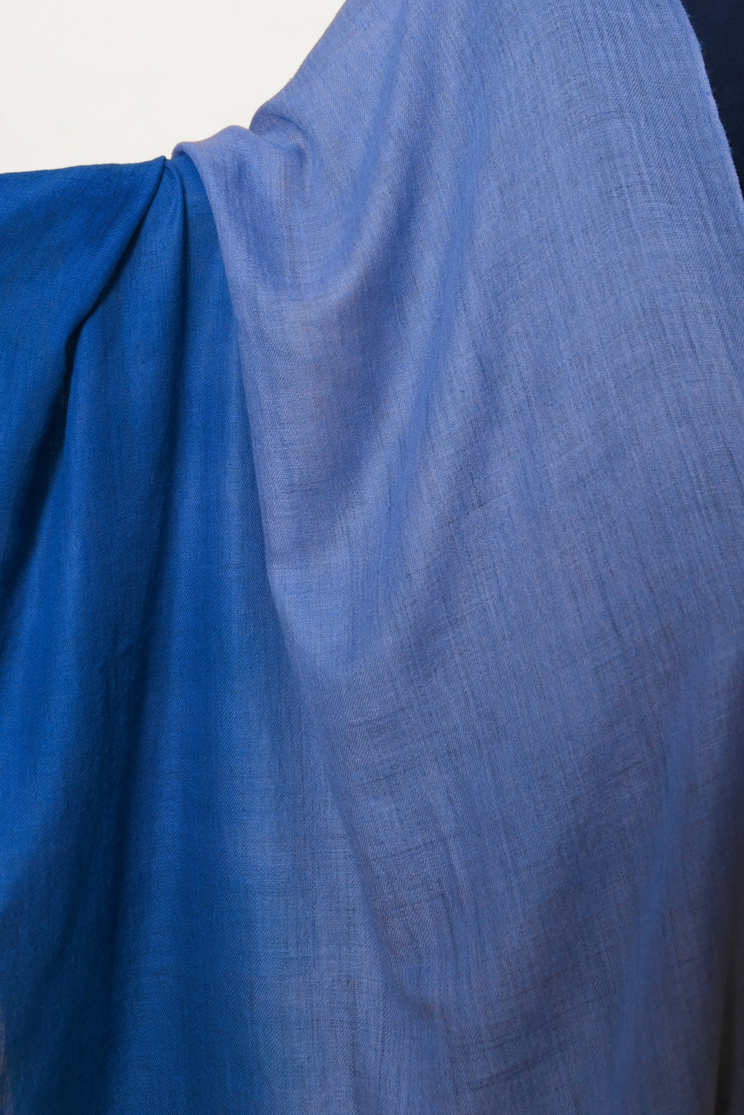 Blue Ombre Handspun Pashmina Shawl