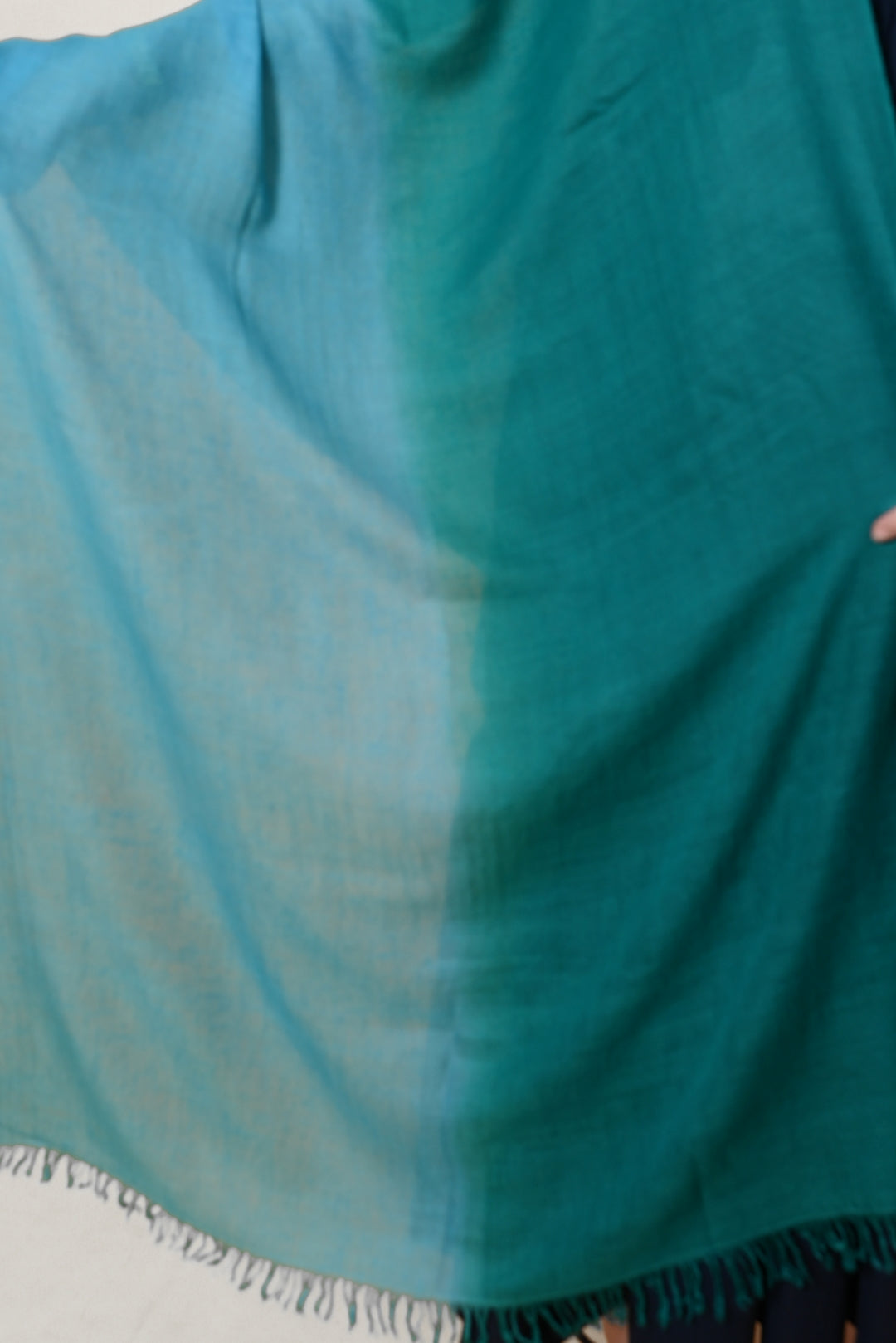 Blue and Green Ombre Pashmina Wrap
