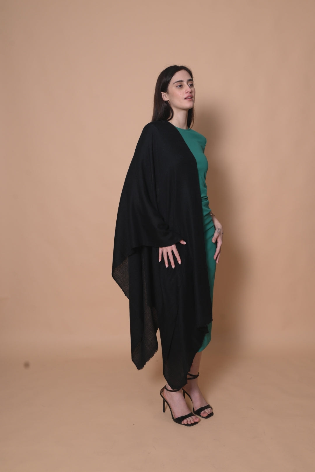Black Pashmina Wrap
