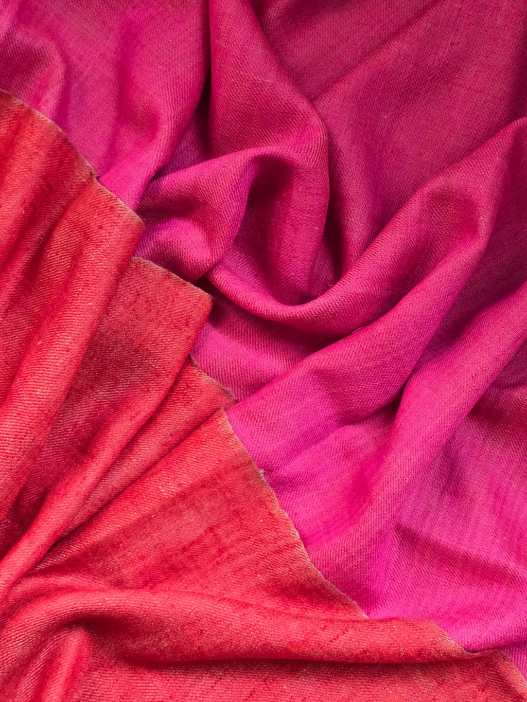 Red & Pink Reversible Pashmina Shawl