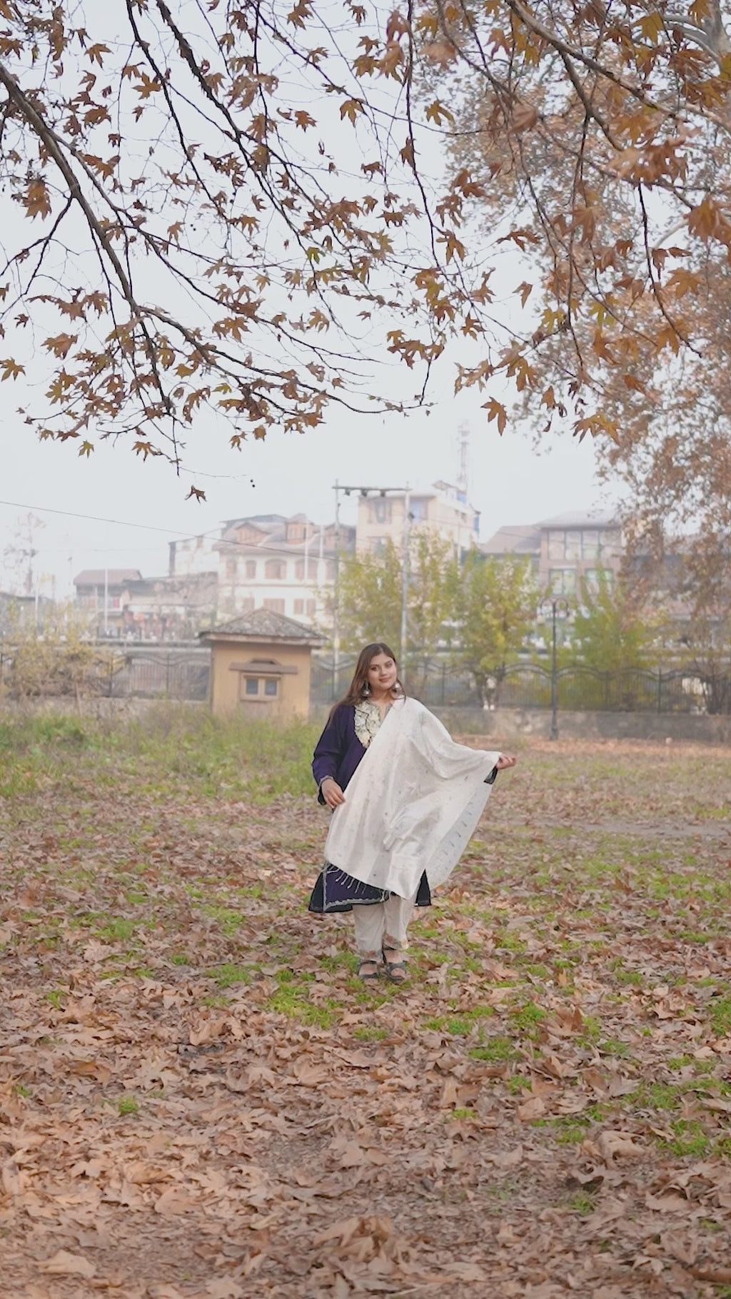 White Organic Dyed Mulberry Silk Stole