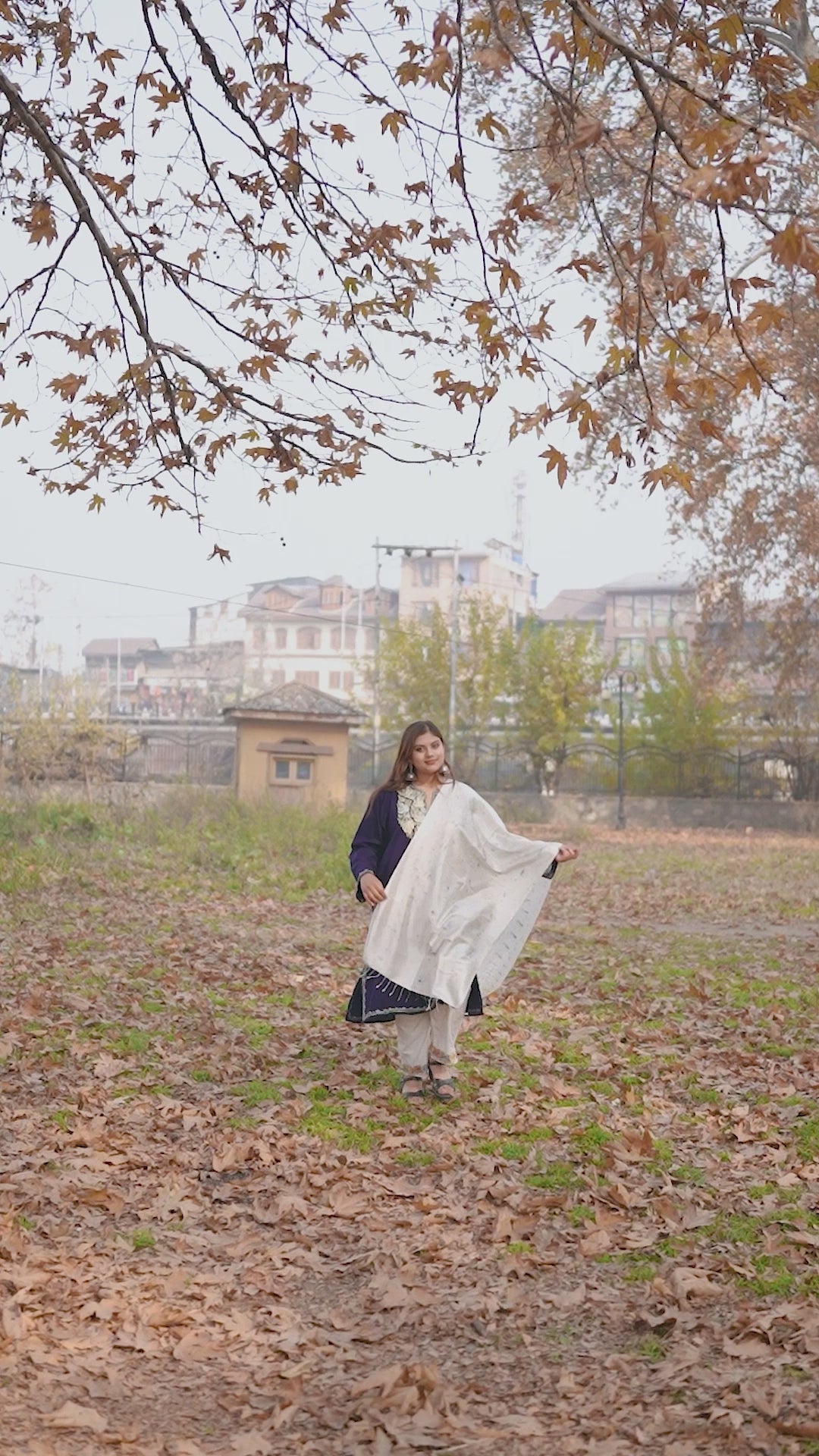 White Organic Dyed Mulberry Silk Stole