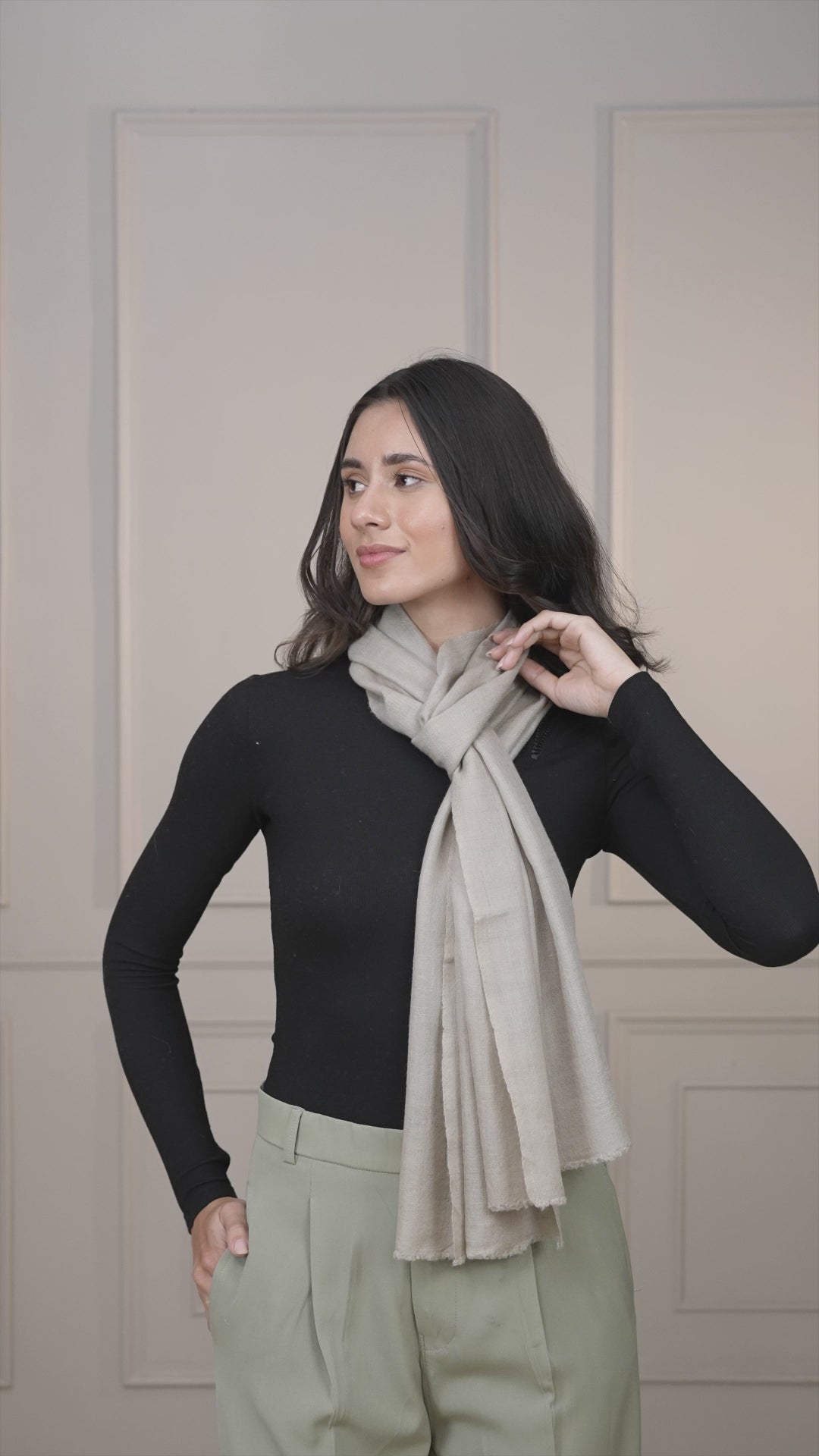 Grey Pashmina Muffler