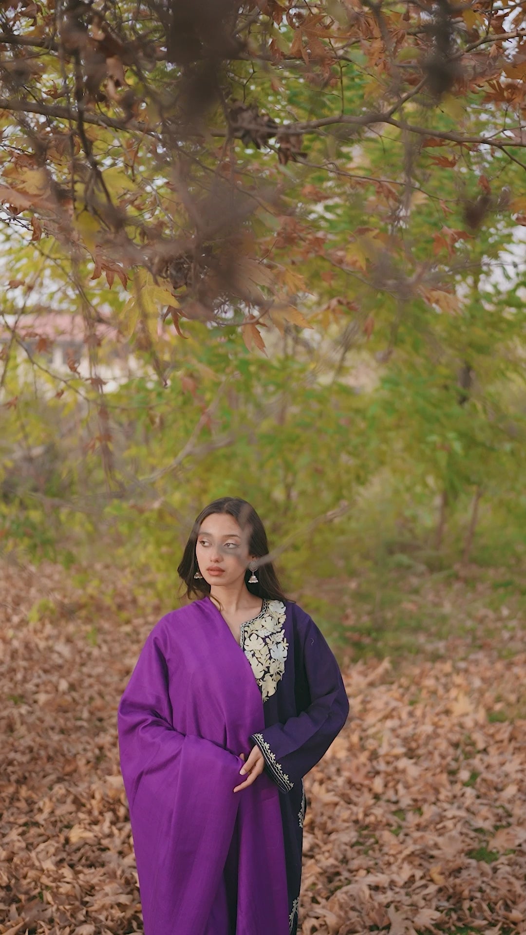 Purple Pashmina Shawl