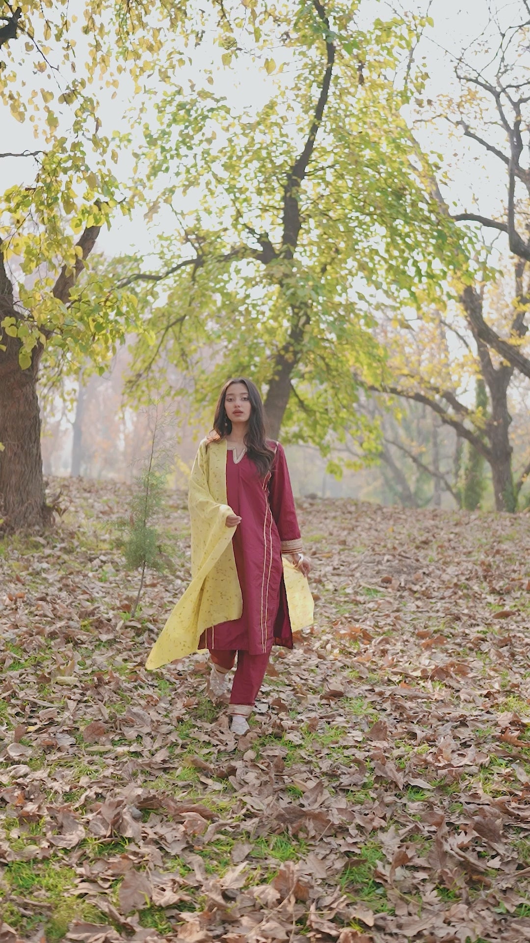 Yellow Organic Flower Dyed Pashmina Wrap