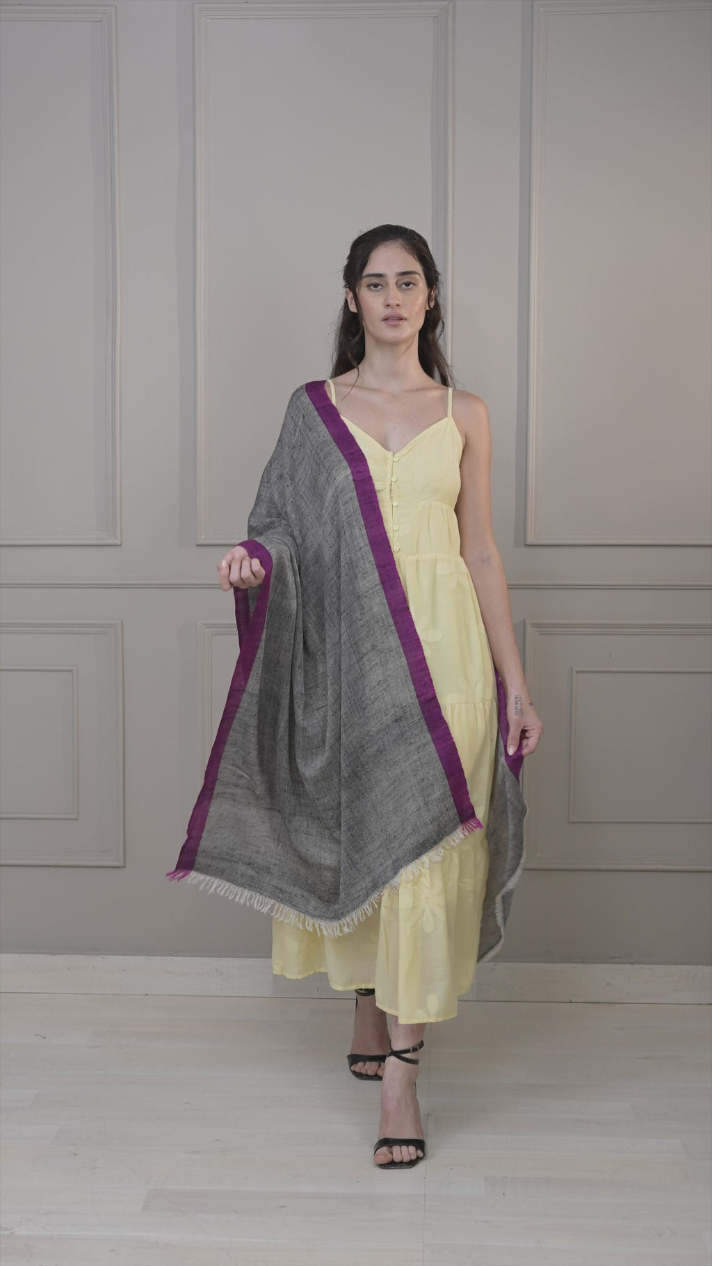 Grey Pashmina Stole