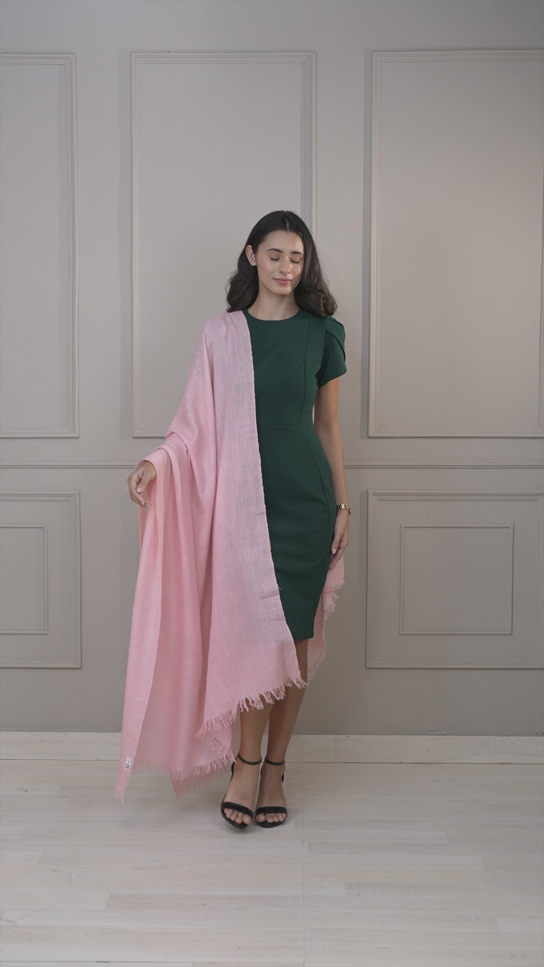 Pink Handspun Pashmina Shawl