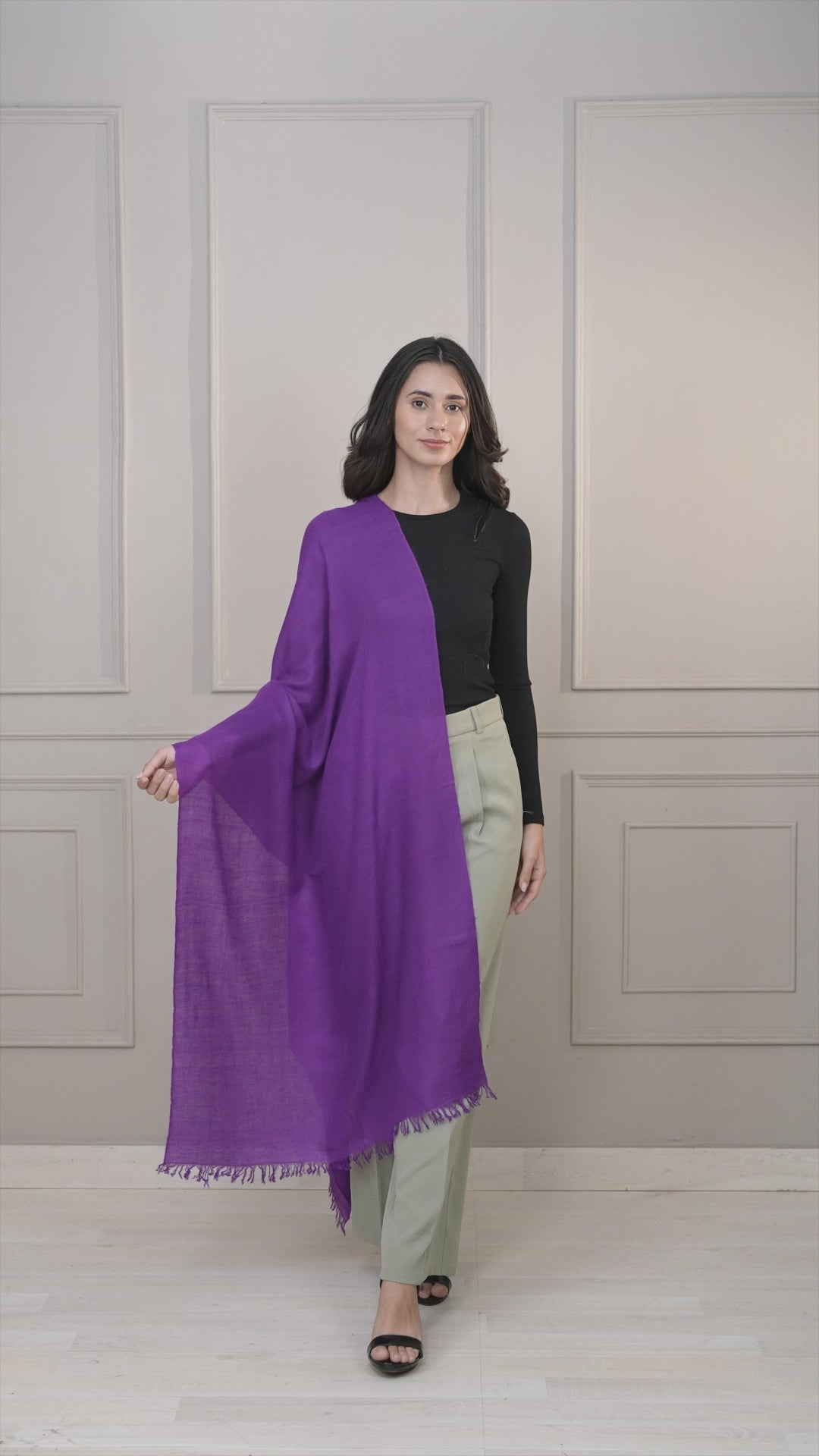 Purple Pashmina Wrap