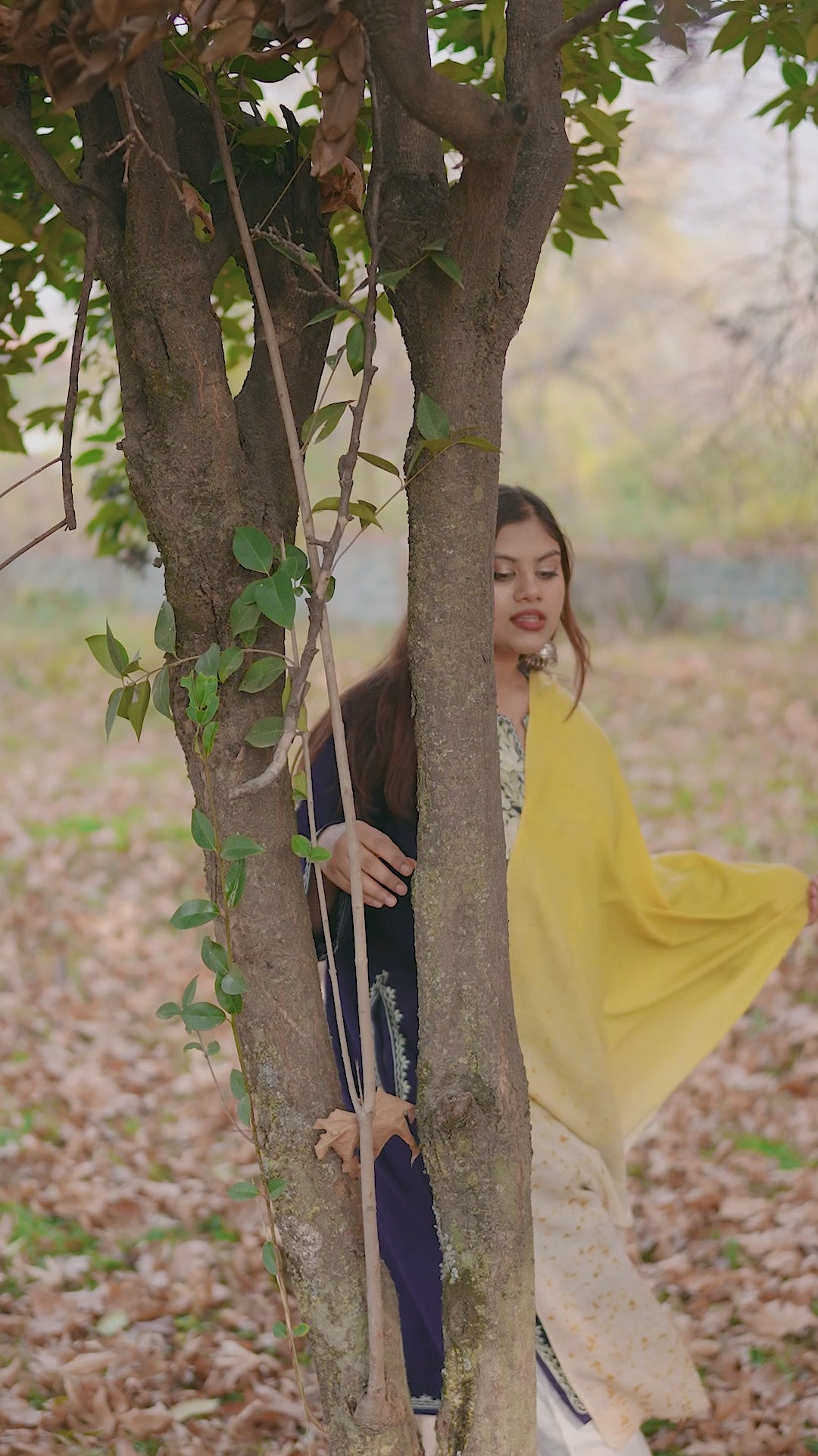 Yellow Ombre Organic Flower Dyed Pashmina Wrap